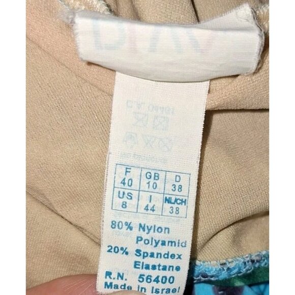 Diva Studio Small Women's Bathing Swim Suit Swimsuit Blue One Piece - Picture 4 of 5